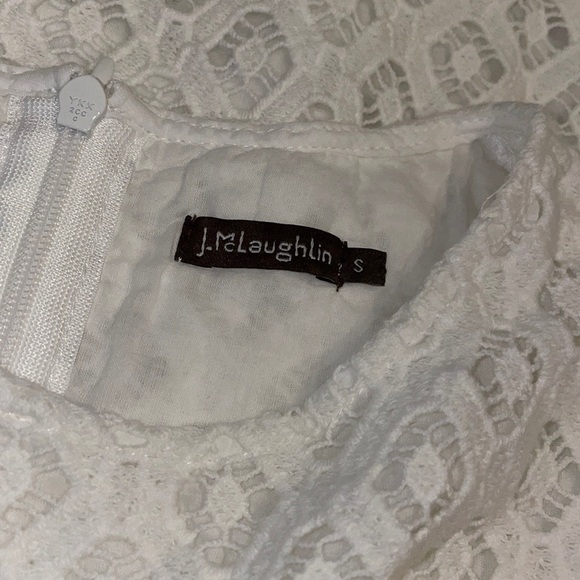 J. McLaughlin Lissa Lace Blouse White Size Small - Picture 4 of 10
